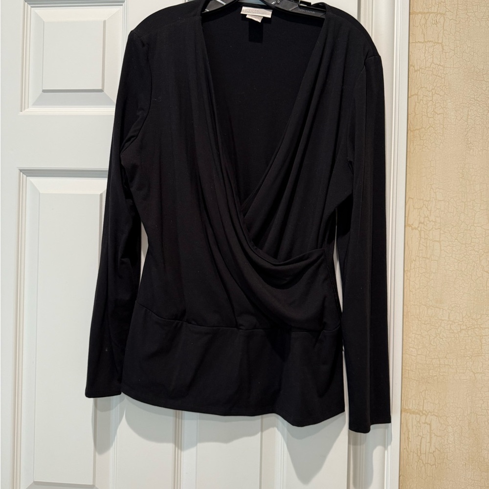 Soft Surroundings Elegant Black Women's Top